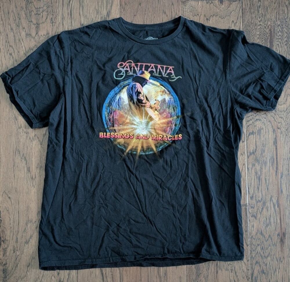 Santana Blessings and Miracles 2022World Tour Shirt